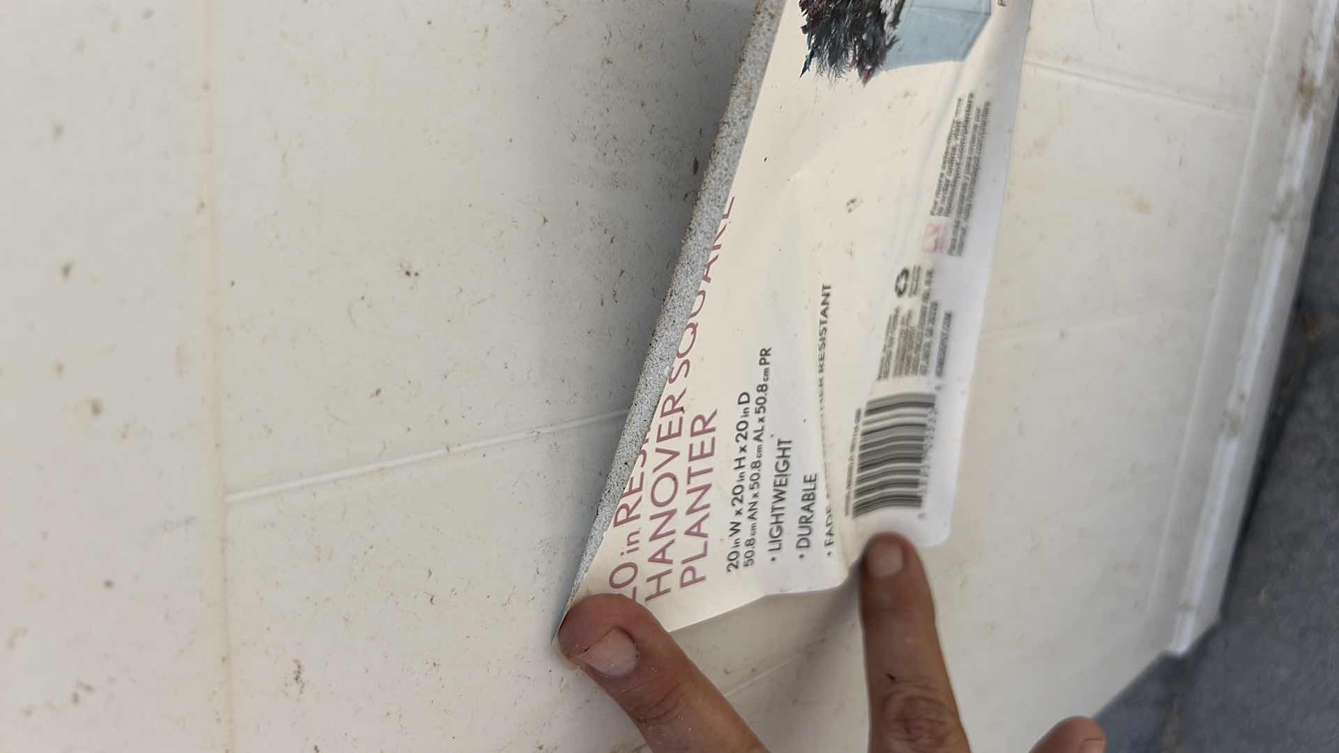 Photo 1 of 2- RESIN  SQUARE PLANTERS 20” x 20” x H20”