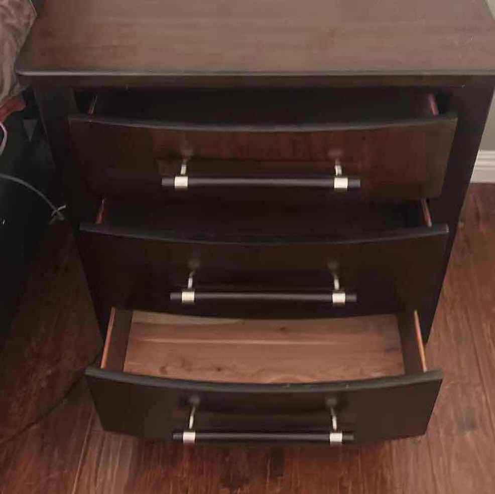 Photo 1 of BEDFORD HEIGHTS TWO-TONE ESPRESSO & CHERRY NIGHTSTAND  29” x 17"  H29"