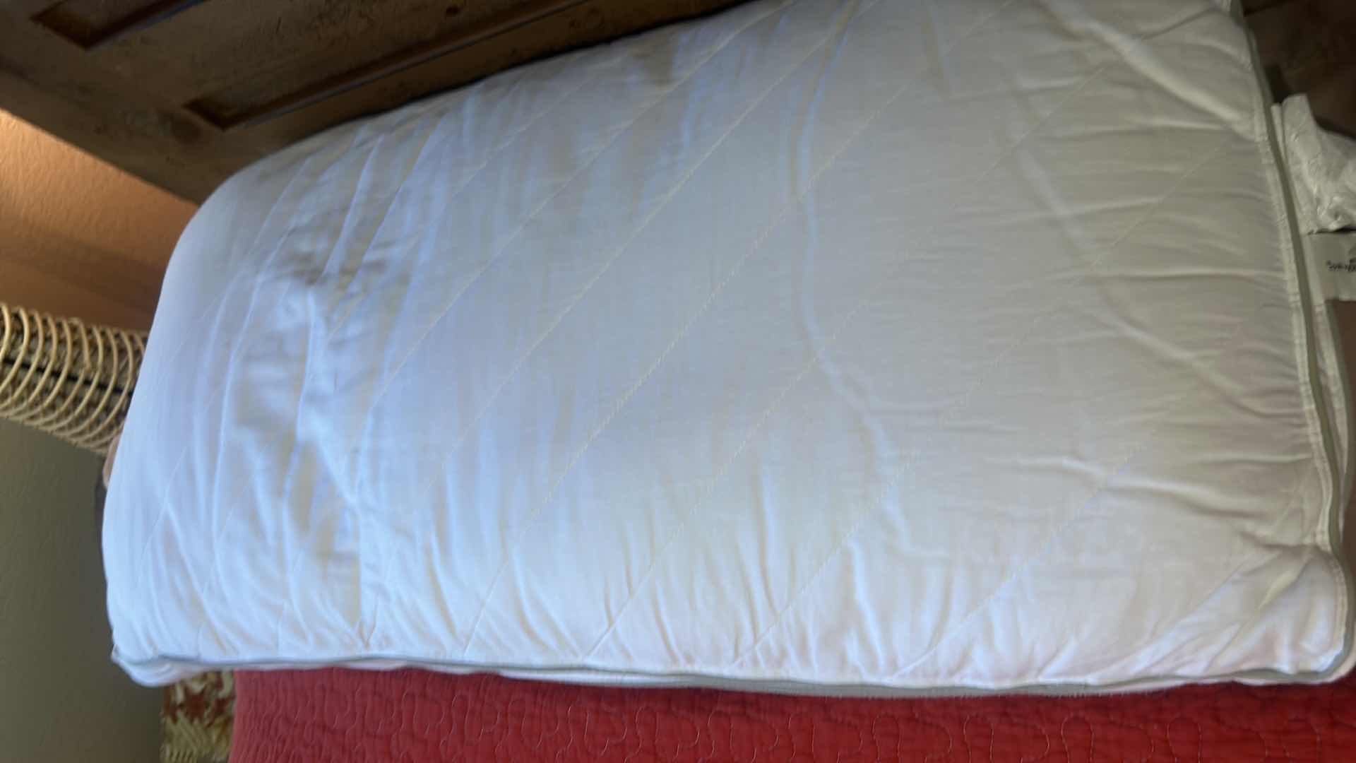 Photo 1 of NEWLAKE, COLORFUL, REVERSIBLE, QUEEN, QUILT, AND TWO PILLOWS.