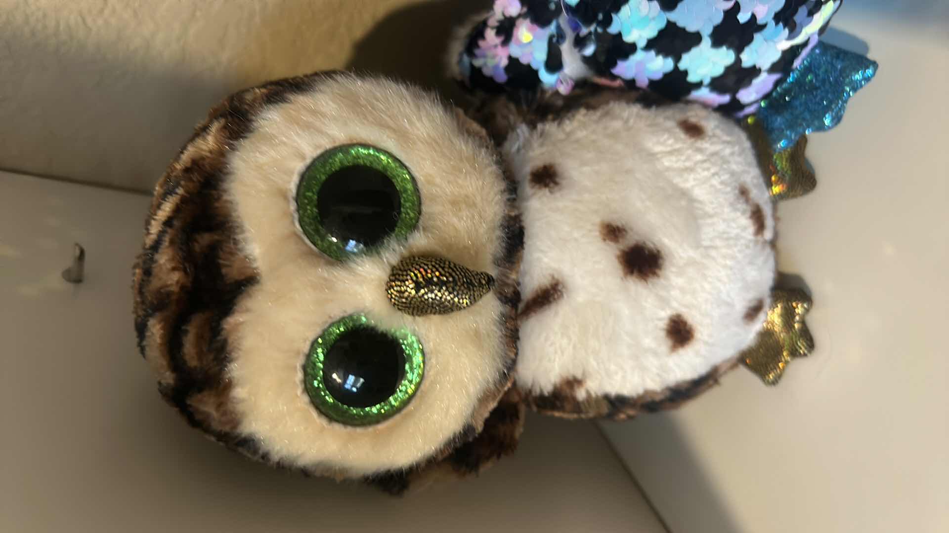 Photo 1 of 3-TY COLLECTIBLE OWLS (SAMMY, TWIGGY, AND TOPPER)