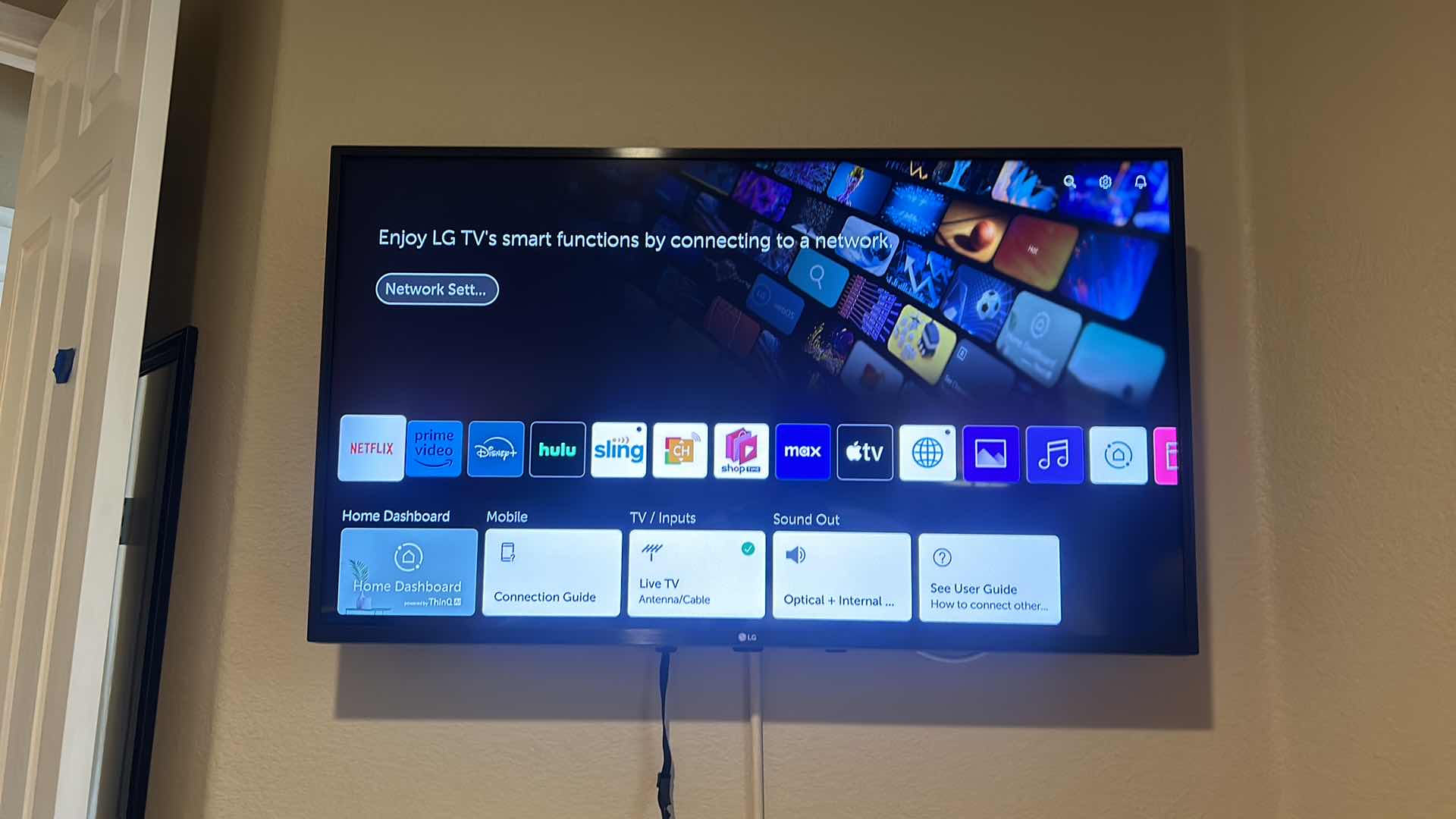 Photo 1 of 42" LG SMART TV W REMOTE & WALL MOUNT