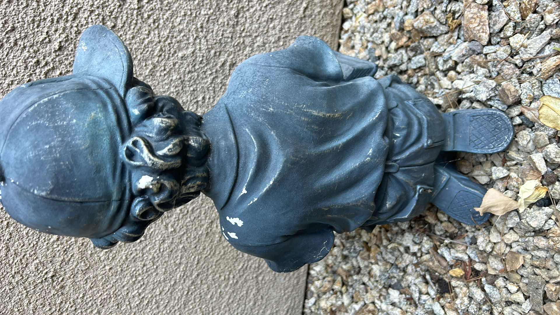 Photo 1 of CERAMIC "LITTLE BOY IN BASEBALL HAT" STATUE  H20"