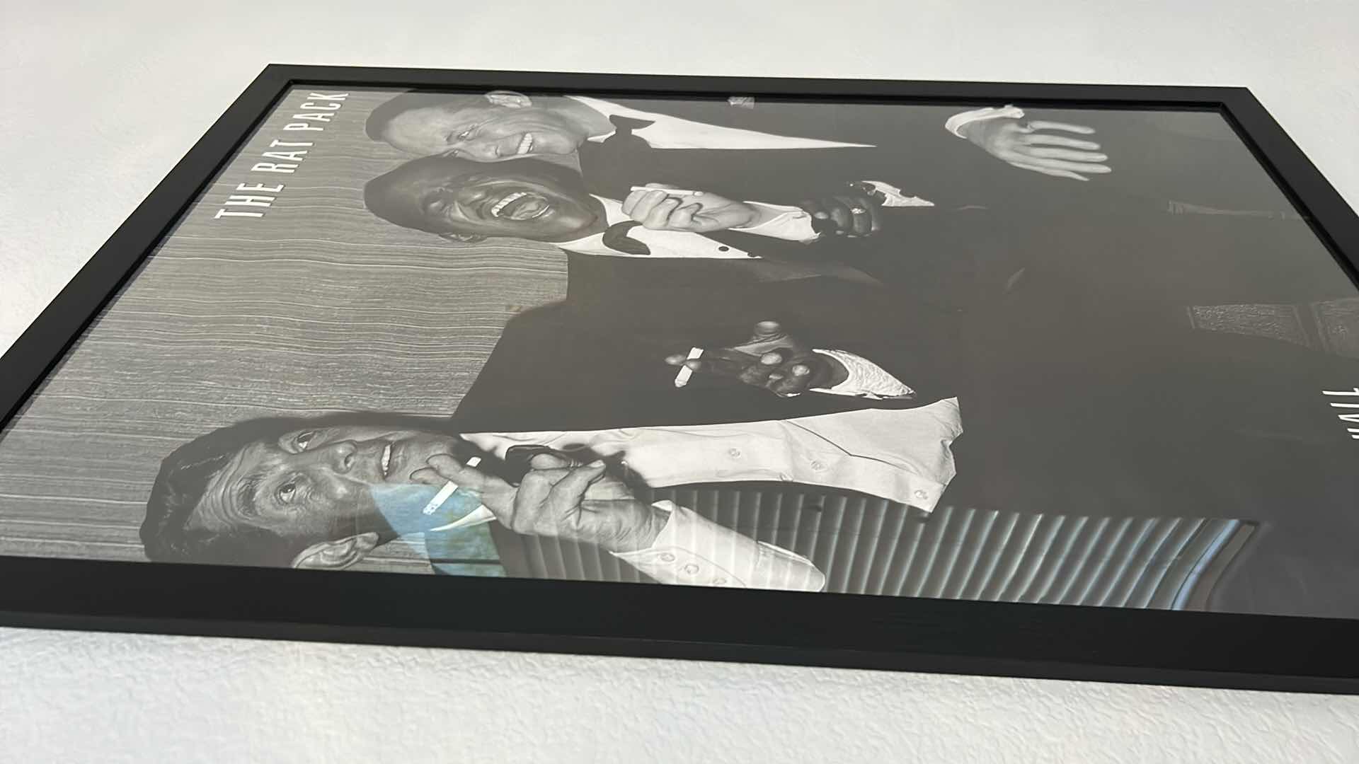 Photo 1 of BLACK FRAMED "THE RAT PACK AT CARNEGIE HALL 1961" ARTWORK  26" x H38"