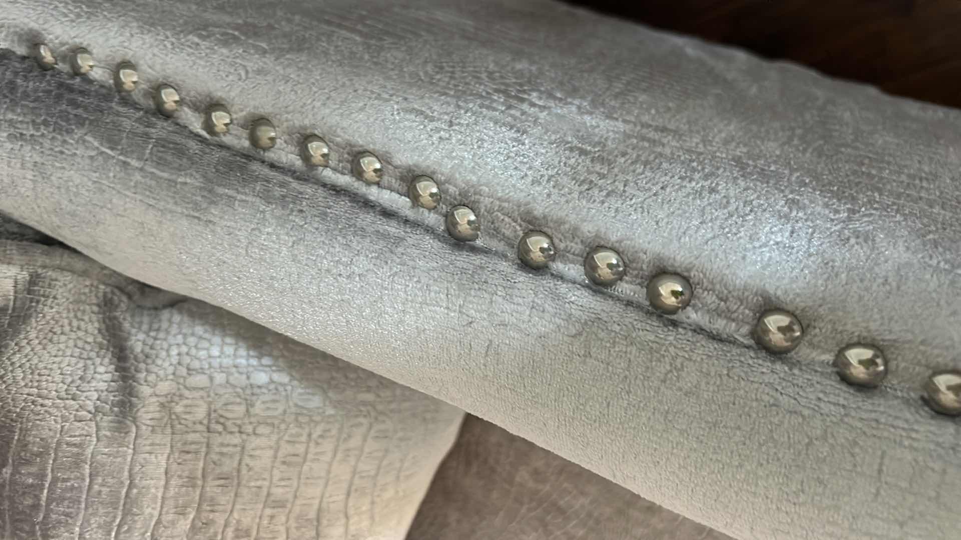 Photo 1 of BRISTOL TALL SILVER/GREY WINGBACK CHAIR