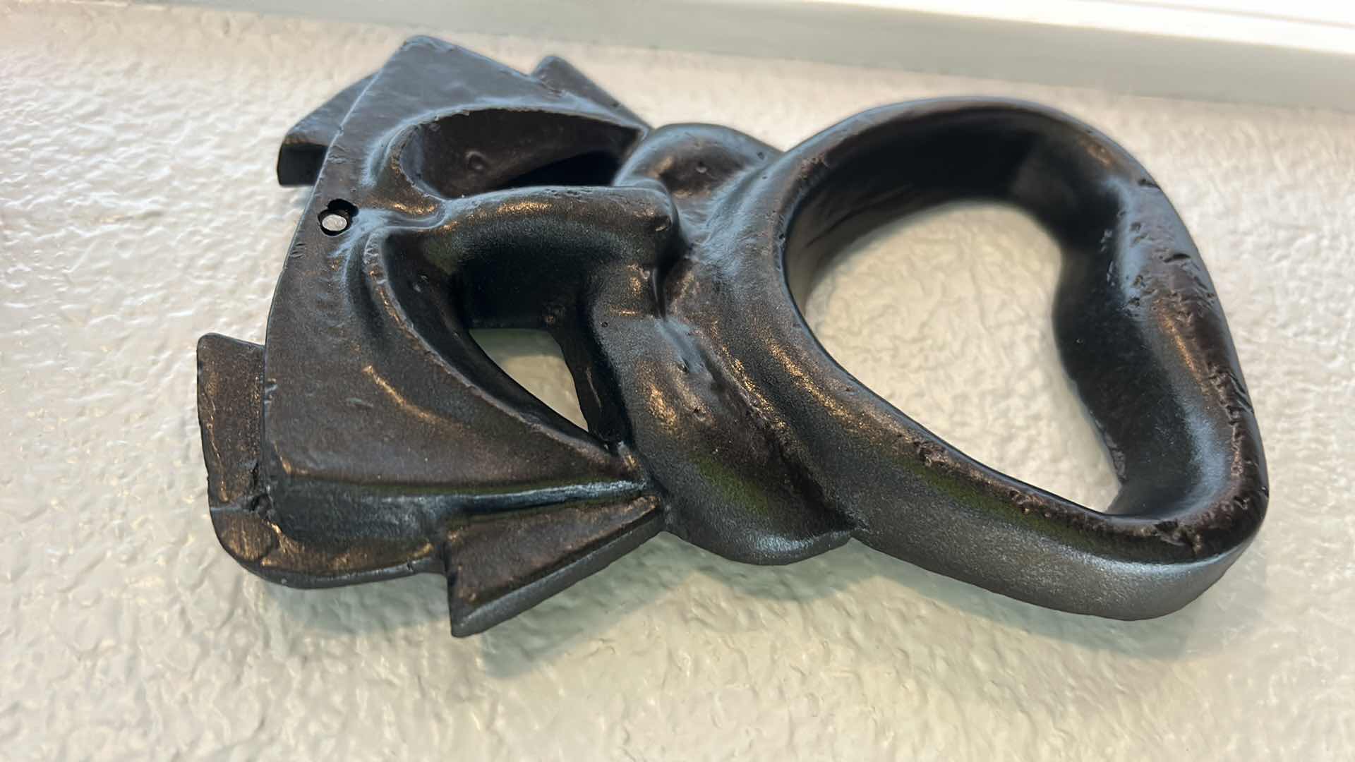 Photo 1 of 2- METAL HAPPY & SAD FACES WALL ART H6.5"