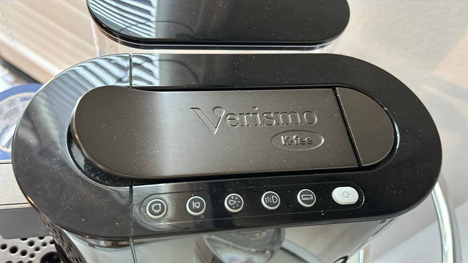 Photo 1 of COFFEE STATION - VERISMO COFFEE MAKER . WELCOME SIGN. TWO BONECHINA COFFEE MUGS BY ROCHERE & ANTHEM COUNTRY CLUB BOTTLED WATER.