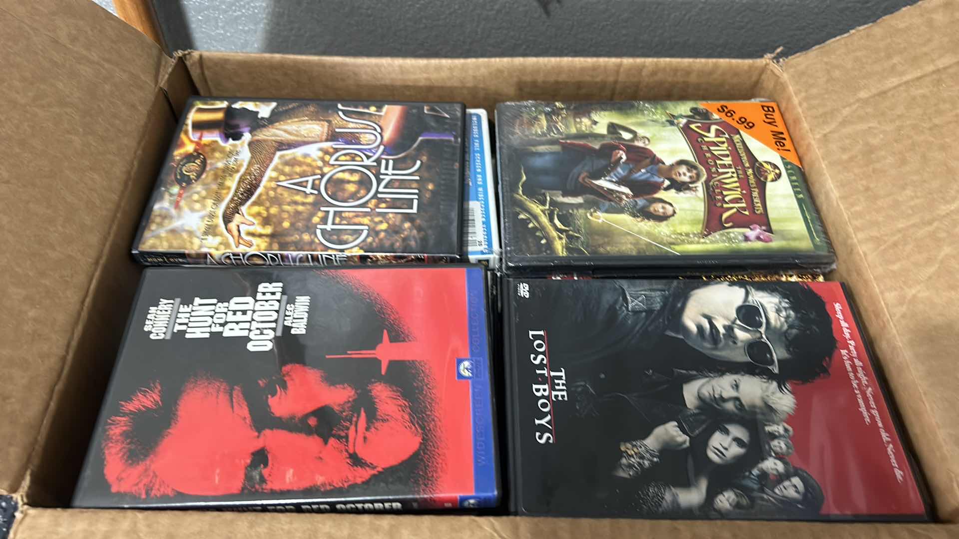 Photo 1 of BOX FULL OF DVDS, MANY MORE THAN PHOTOGRAPHED.