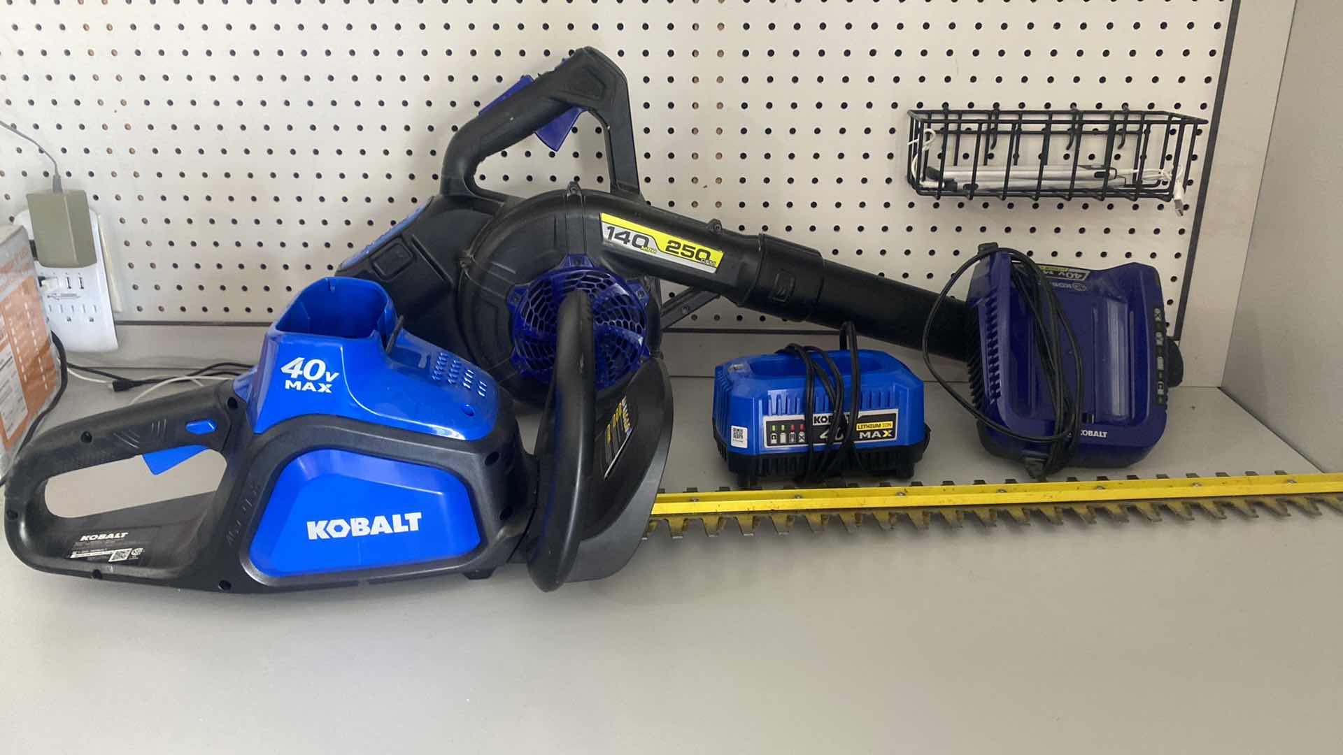 Photo 1 of KOBALT HEDGE TRIMMER AND BLOWER - ONE BATTERY ONLY