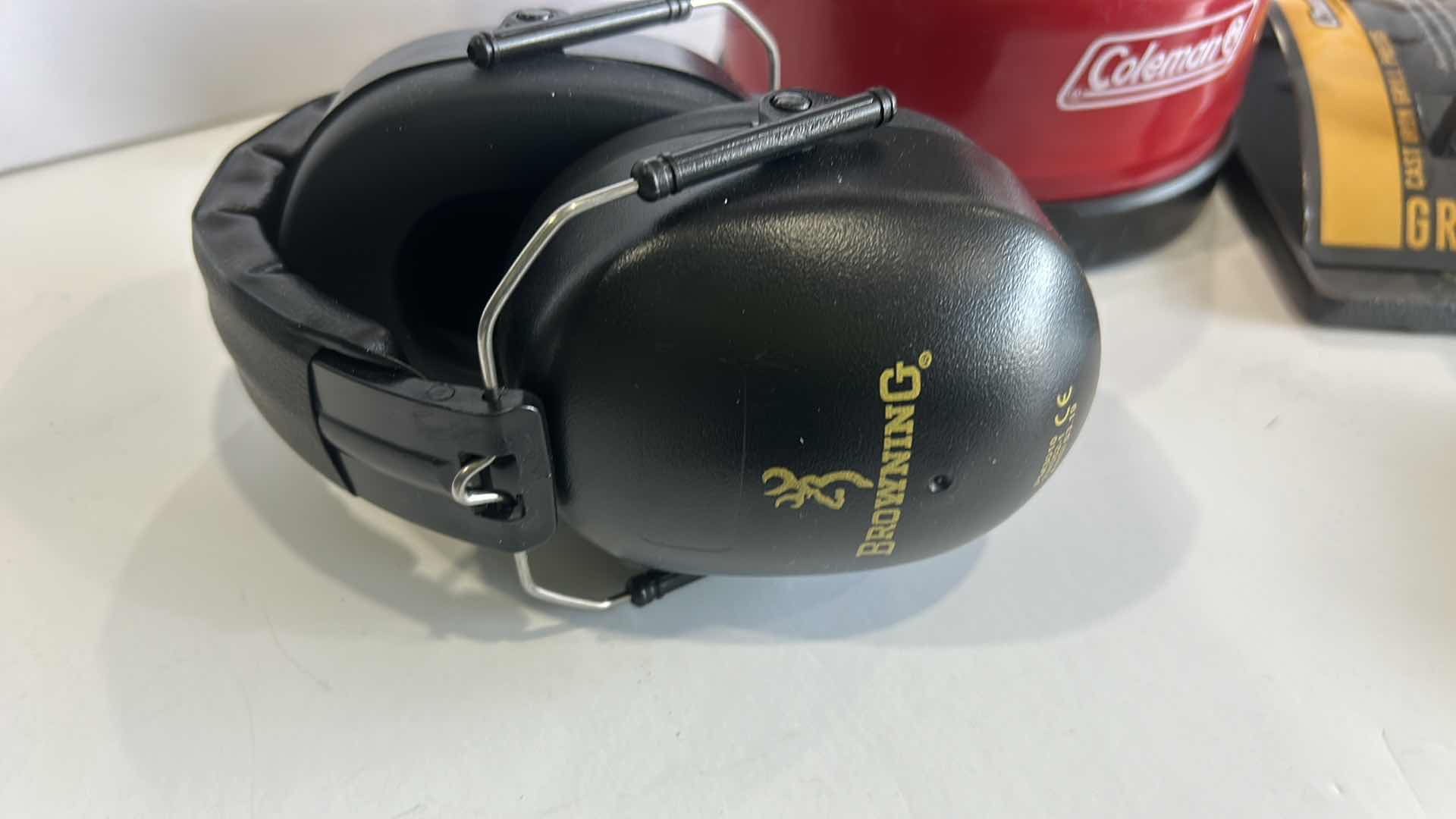 Photo 1 of COLEMAN LANTERN, HEADPHONES, BACON PRESS AND MORE