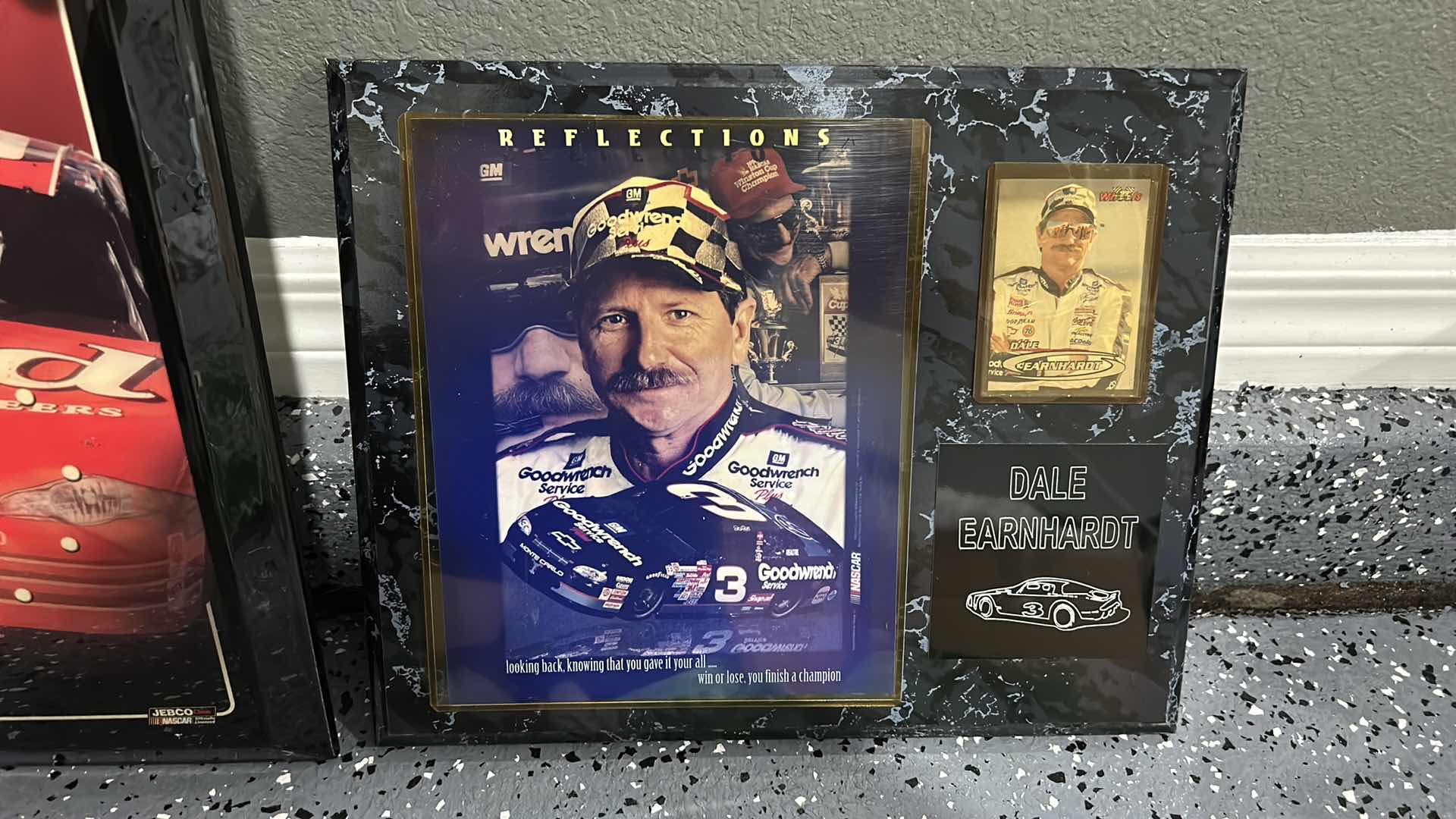 Photo 3 of DALE EARNHARDT COLLECTIBLE MEMORABILIA, CLOCK 11 1/2” x  H23”
