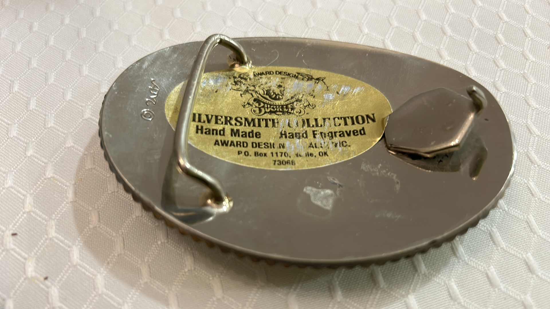 Photo 1 of HAND-MADE, HAND-FORGED, GOLD AND SILVER TONE AMERICAN EAGLE BELT BUCKLE.