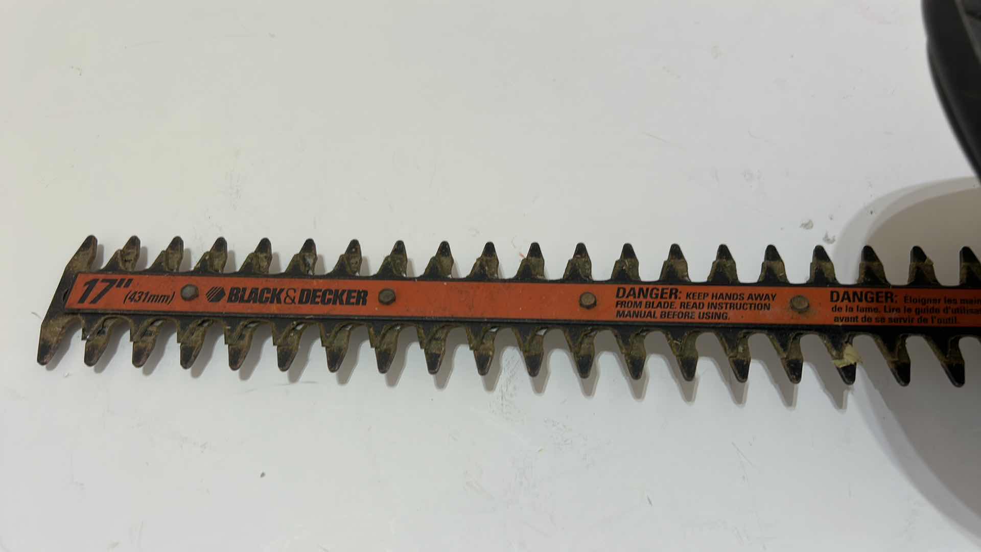 Photo 1 of GARAGE TOOLS BLACK & DECKER 17-INCH BLADE HEDGE TRIMMER.