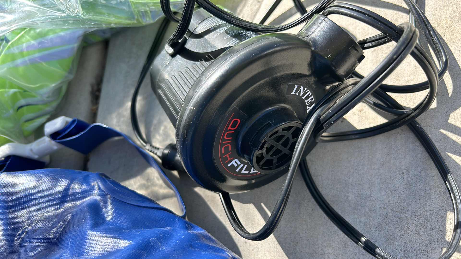 Photo 1 of POOL AND LAKE FLOATIES AND PUMP.