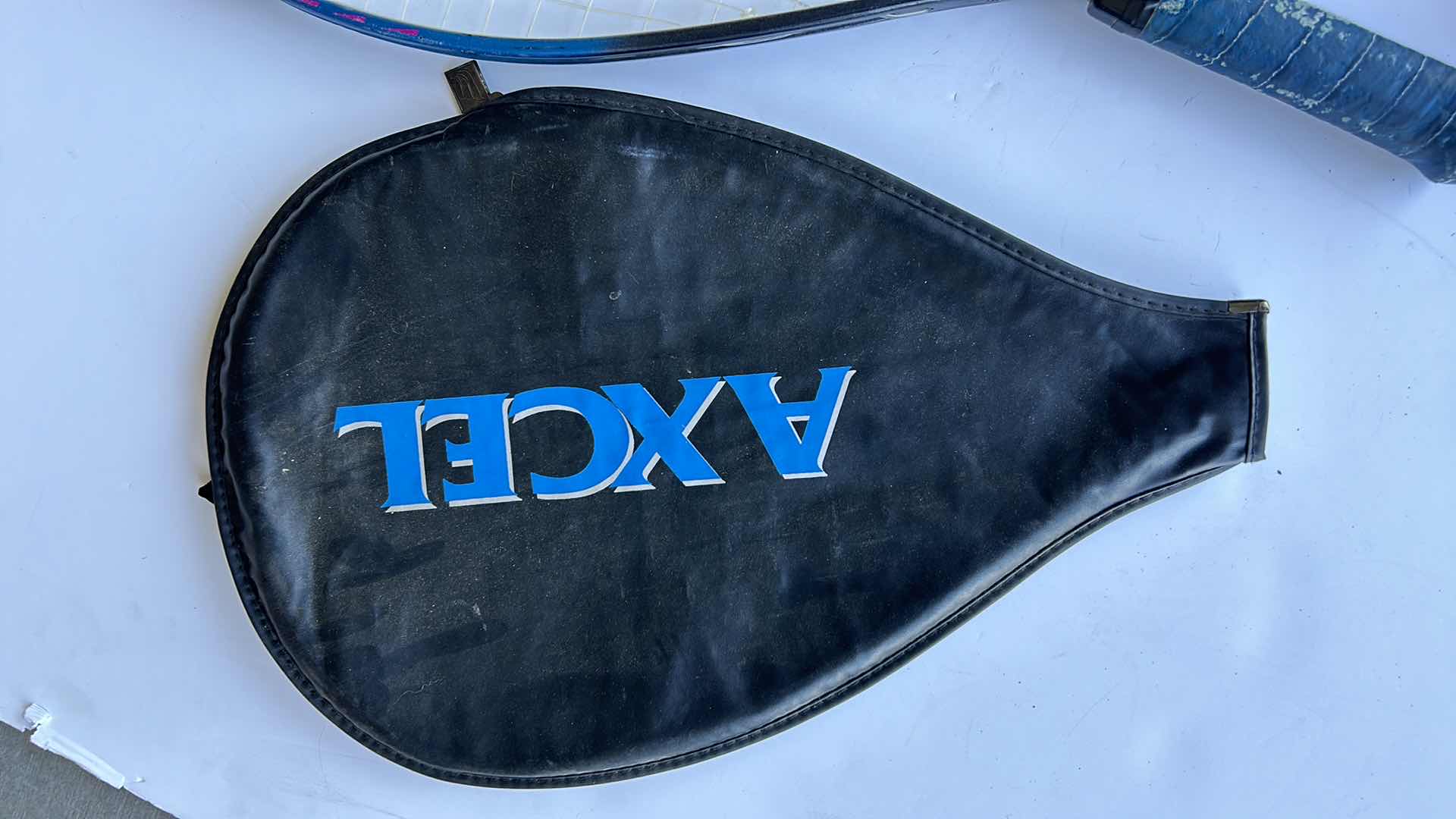 Photo 1 of ONE RACQUETBALL RACQUET AND ONE TENNIS RACQUET.