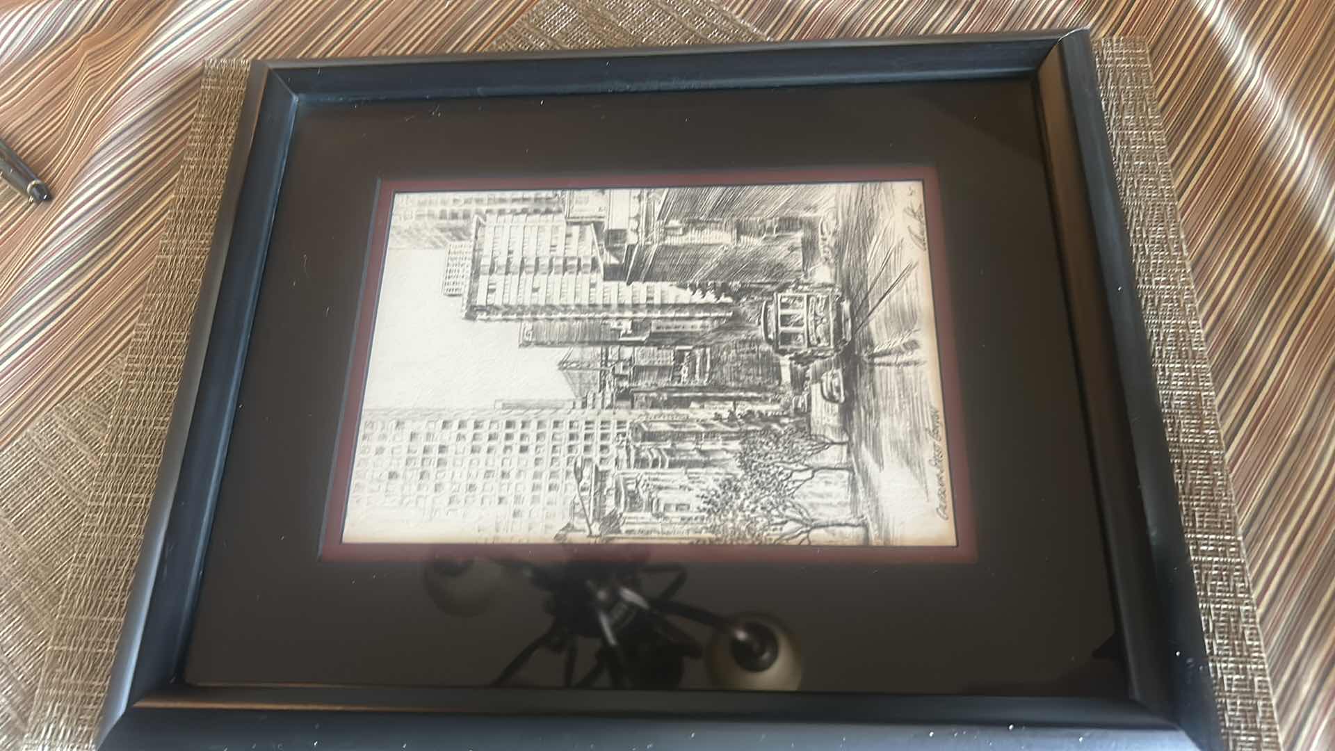 Photo 1 of FRAMED SAN FRANCISCO, “ CALIFORNIA STREET CANYON” SIGNED ALEX STERN, ETCHING ARTWORK 11” X 16”