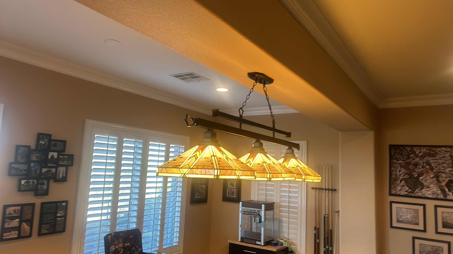 Photo 1 of DECORATIVE RESIN LIGHT FIXTURE 54” X 14” x H 25.5”