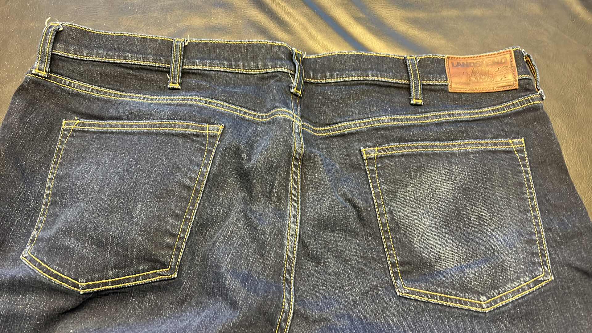 Photo 1 of 2-MEN’S SIZE 42 LANDS END SQUARE RIGGER JEANS 