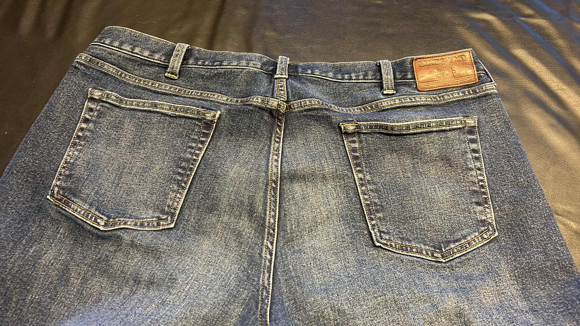 Photo 1 of 2-MEN’S SIZE 42 LANDS END SQUARE RIGGER JEANS 