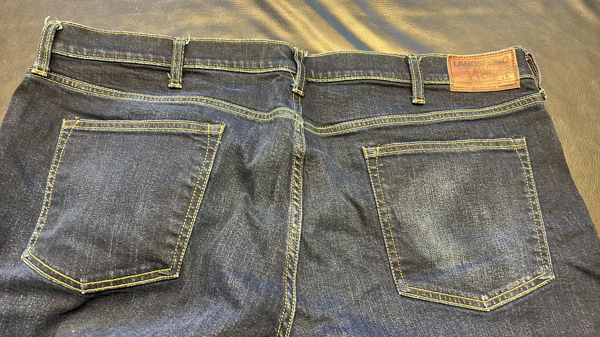 Photo 1 of 2-MEN’S SIZE 42 LANDS END SQUARE RIGGER JEANS 
