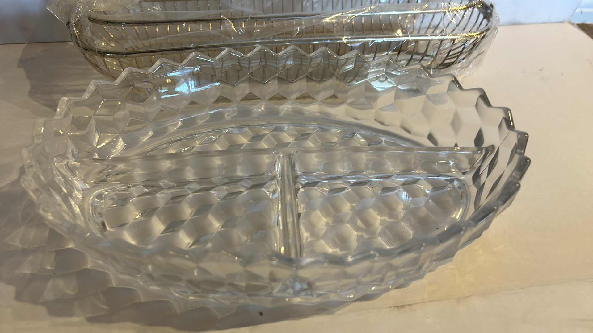 Photo 1 of CRYSTAL AND GLASS SERVEWARE