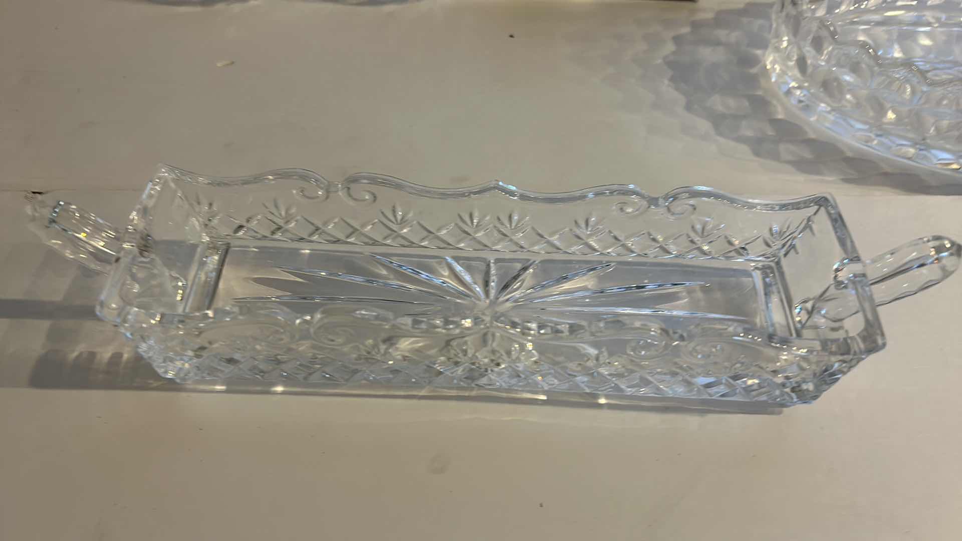 Photo 1 of CRYSTAL AND GLASS SERVEWARE
