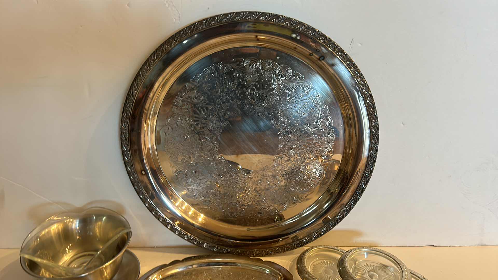 Photo 1 of 12-SILVER PLATED SERVEWARE