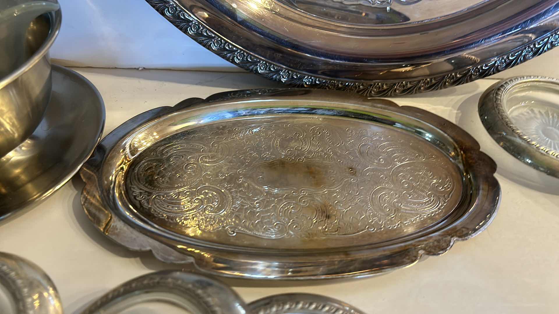 Photo 1 of 12-SILVER PLATED SERVEWARE