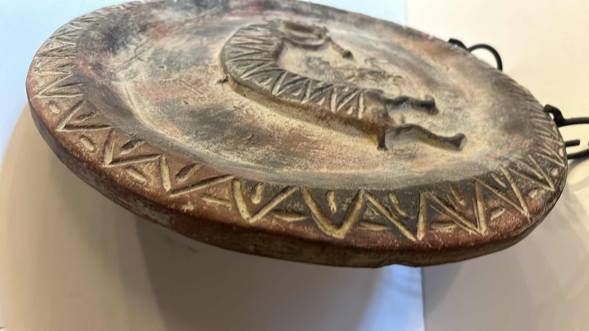 Photo 1 of 16 1/2" NATIVE AMERICAN POTTERY DISPLAY DISH