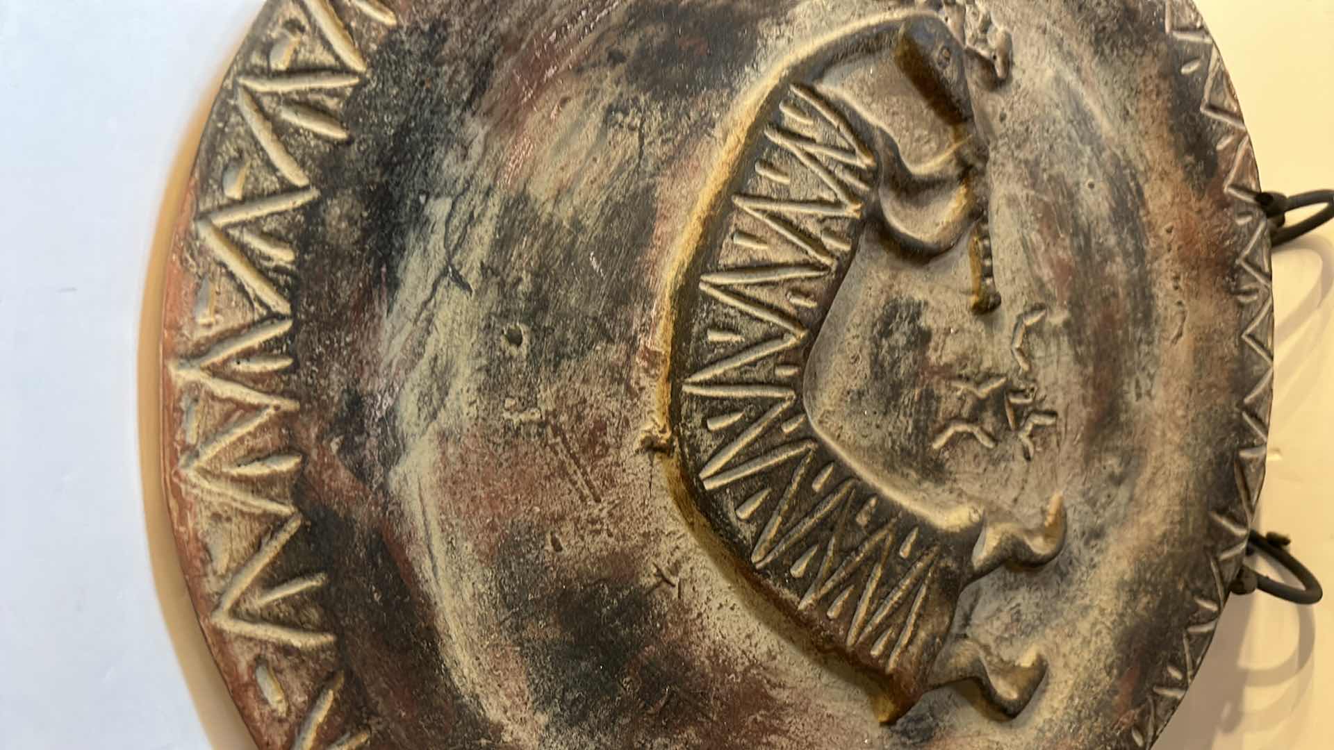 Photo 1 of 16 1/2" NATIVE AMERICAN POTTERY DISPLAY DISH