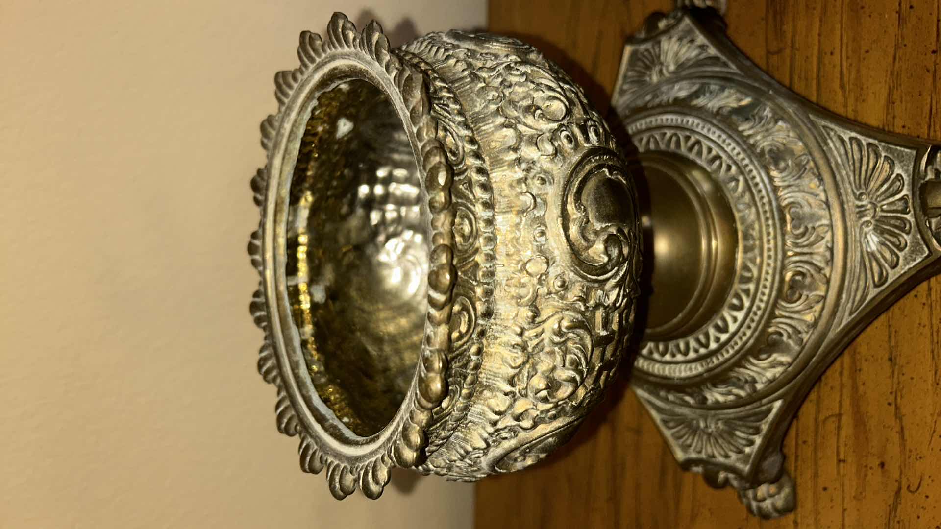 Photo 1 of ANTIQUE METAL GAS HURRICANE LAMP H20”