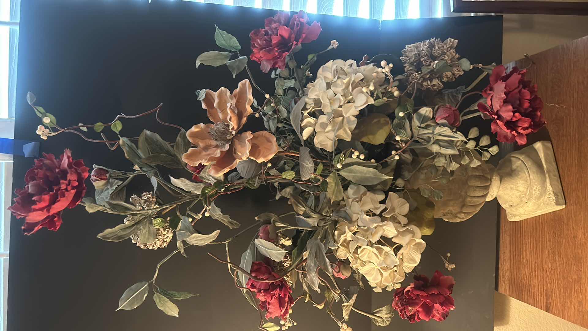 Photo 1 of FAUX FLORAL CENTERPIECE H44”