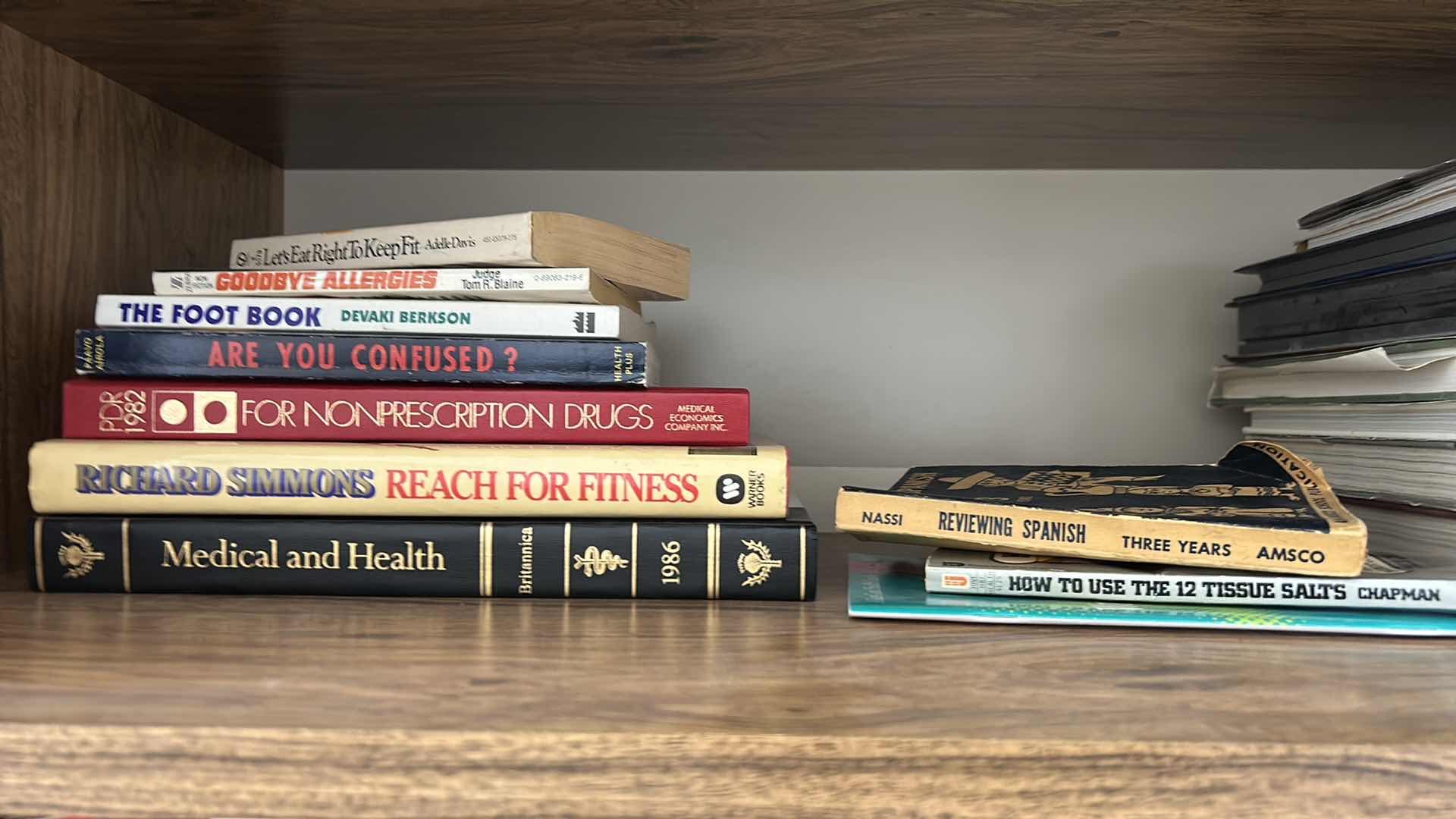 Photo 3 of 2 SHELVES OF HARDCOVER AND PAPERBACK BOOKS