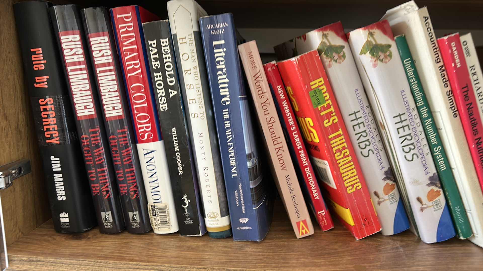 Photo 4 of 2 SHELVES OF HARDCOVER AND PAPERBACK BOOKS