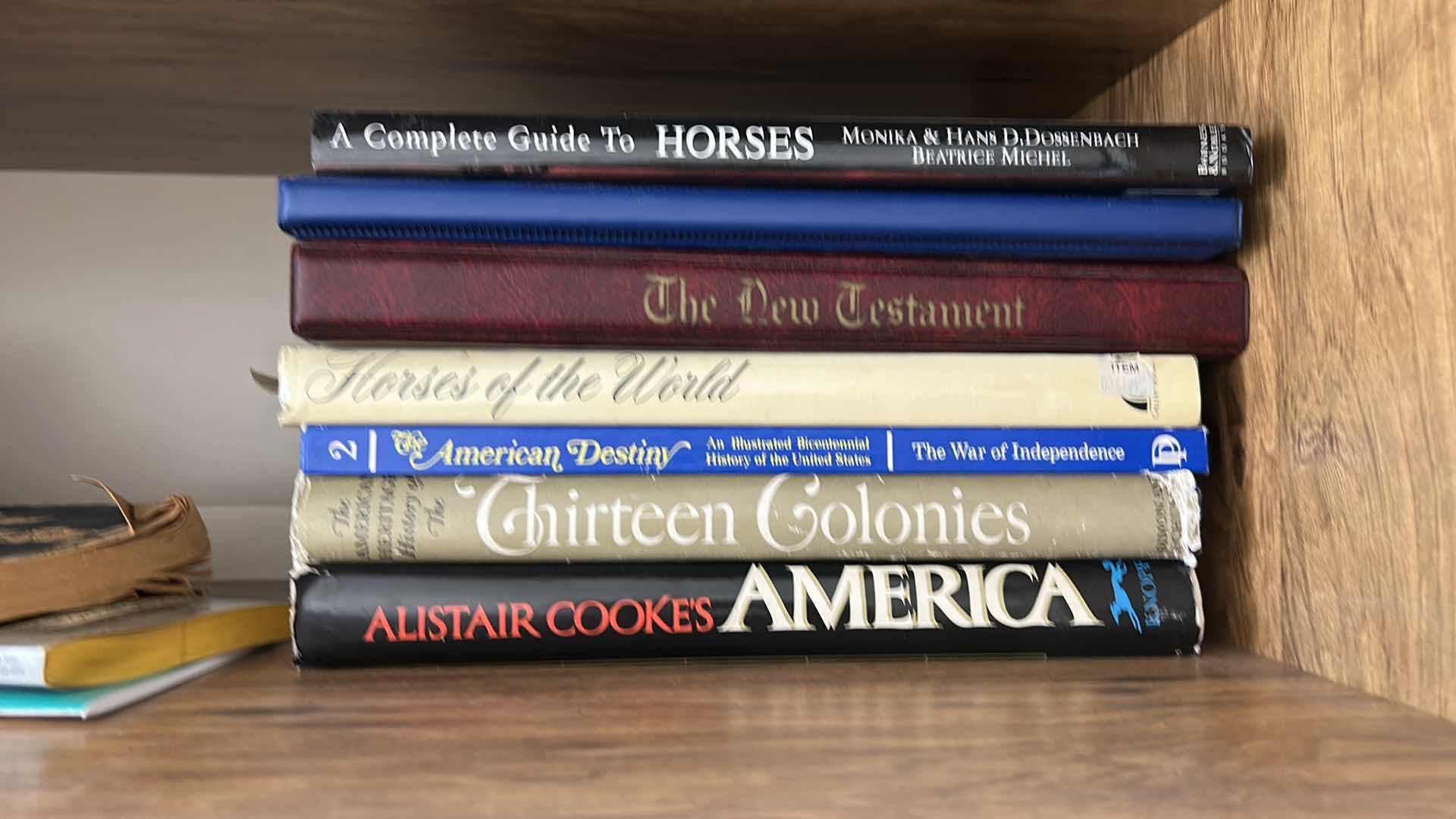 Photo 2 of 2 SHELVES OF HARDCOVER AND PAPERBACK BOOKS