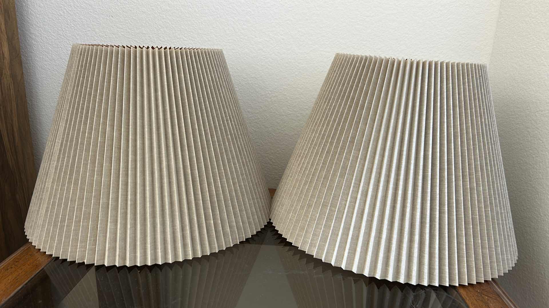 Photo 2 of 4 PLEADED LAMP SHADES 17” x 11 1/2”