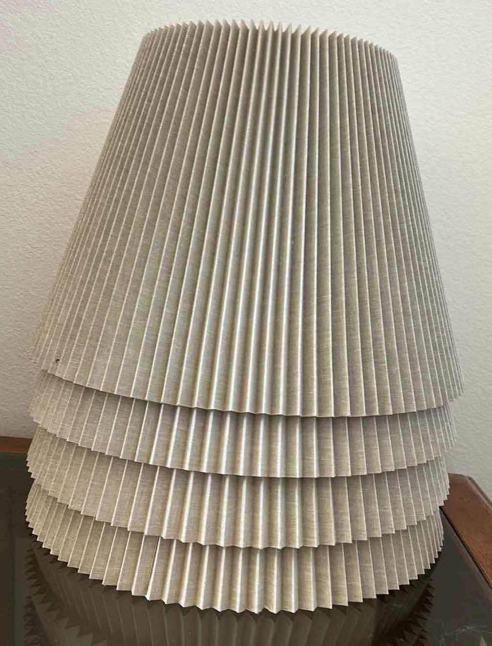 Photo 1 of 4 PLEADED LAMP SHADES 17” x 11 1/2”