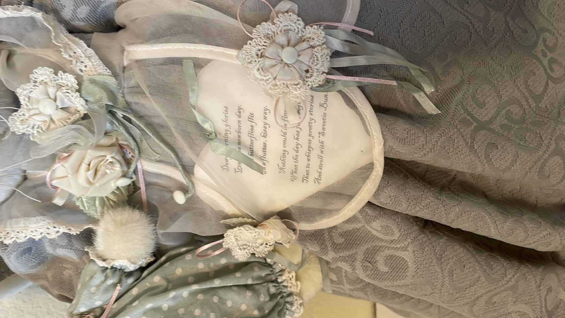 Photo 1 of BUNNIES BY THE BAY PEARLY EARLY AND BABY GIRLY BUNNY WITH STAND  21 COA 178/600