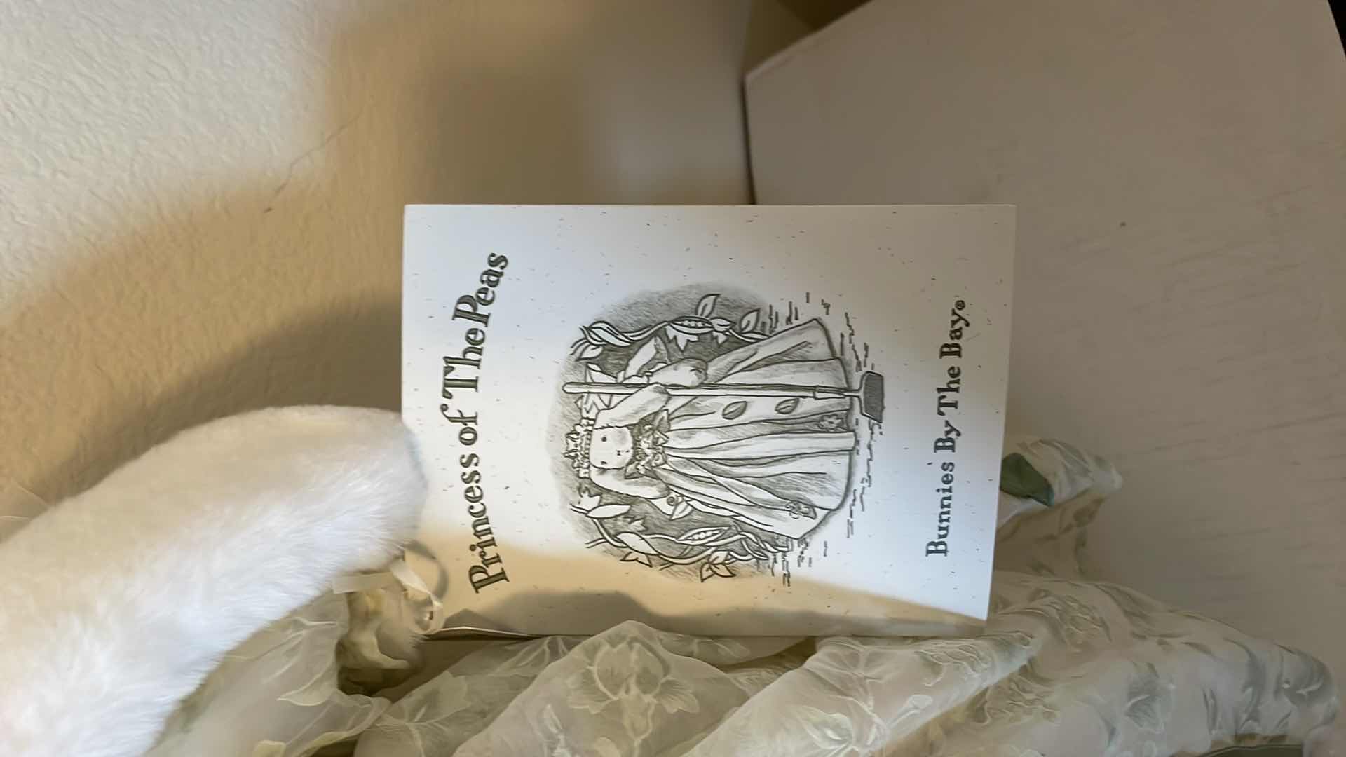 Photo 2 of BUNNIES BY THE BAY PRINCESS OF THE PEAS WITH STAND COA 20”