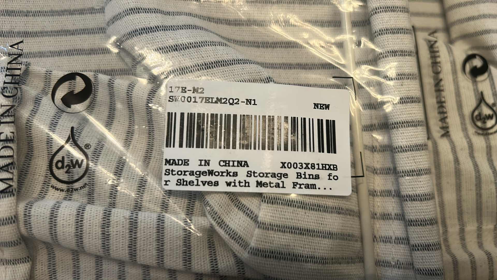 Photo 1 of 3 NEW STORAGEWORKS STORAGE BINS