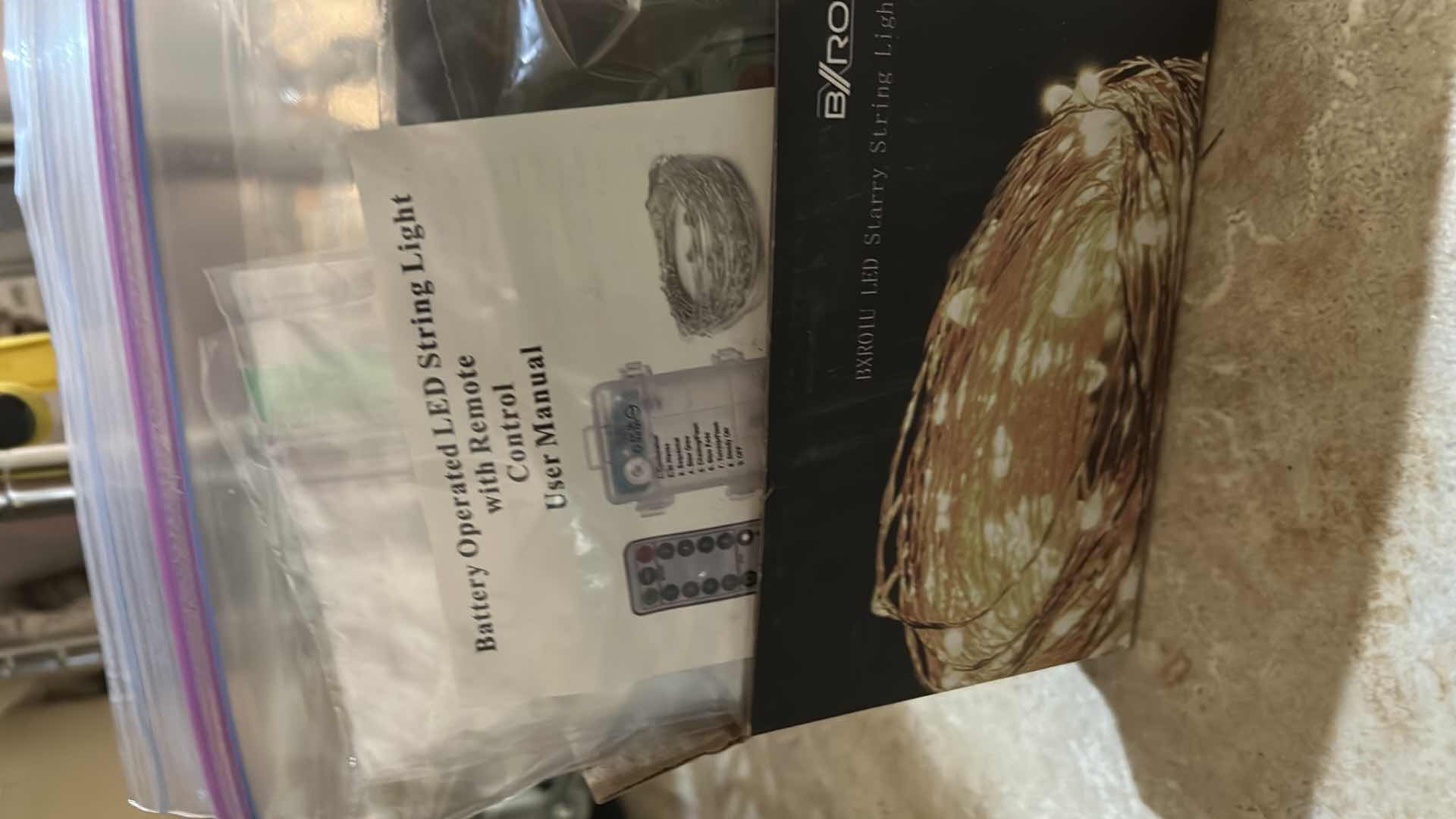 Photo 5 of 3 METAL AND GLASS SCULPTURES H12” WITH LED STRING LIGHTS