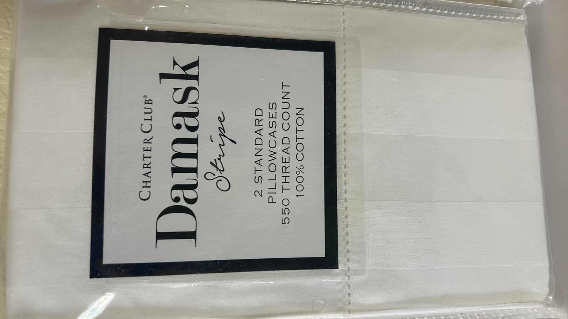 Photo 1 of 2 PACKS OF 2 CHARTER CLUB DAMASK  550 THREAD COUNT 100% COTTON PILLOW CASES