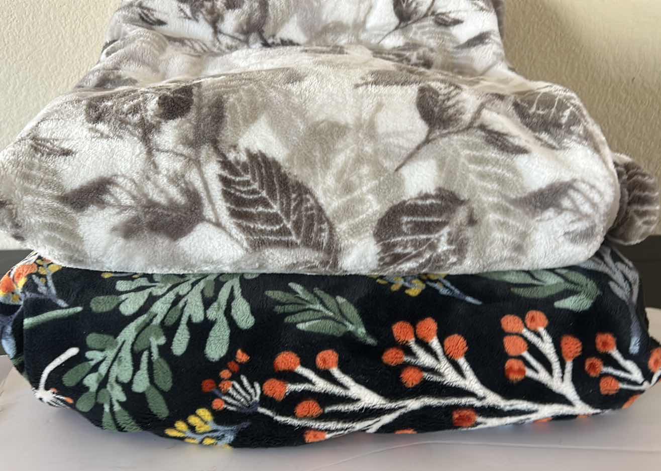 Photo 1 of 2 BLANKETS- MONTE & JARDIN SOFT FLEECE POLYESTER BLANKET & LIFE COMFORT