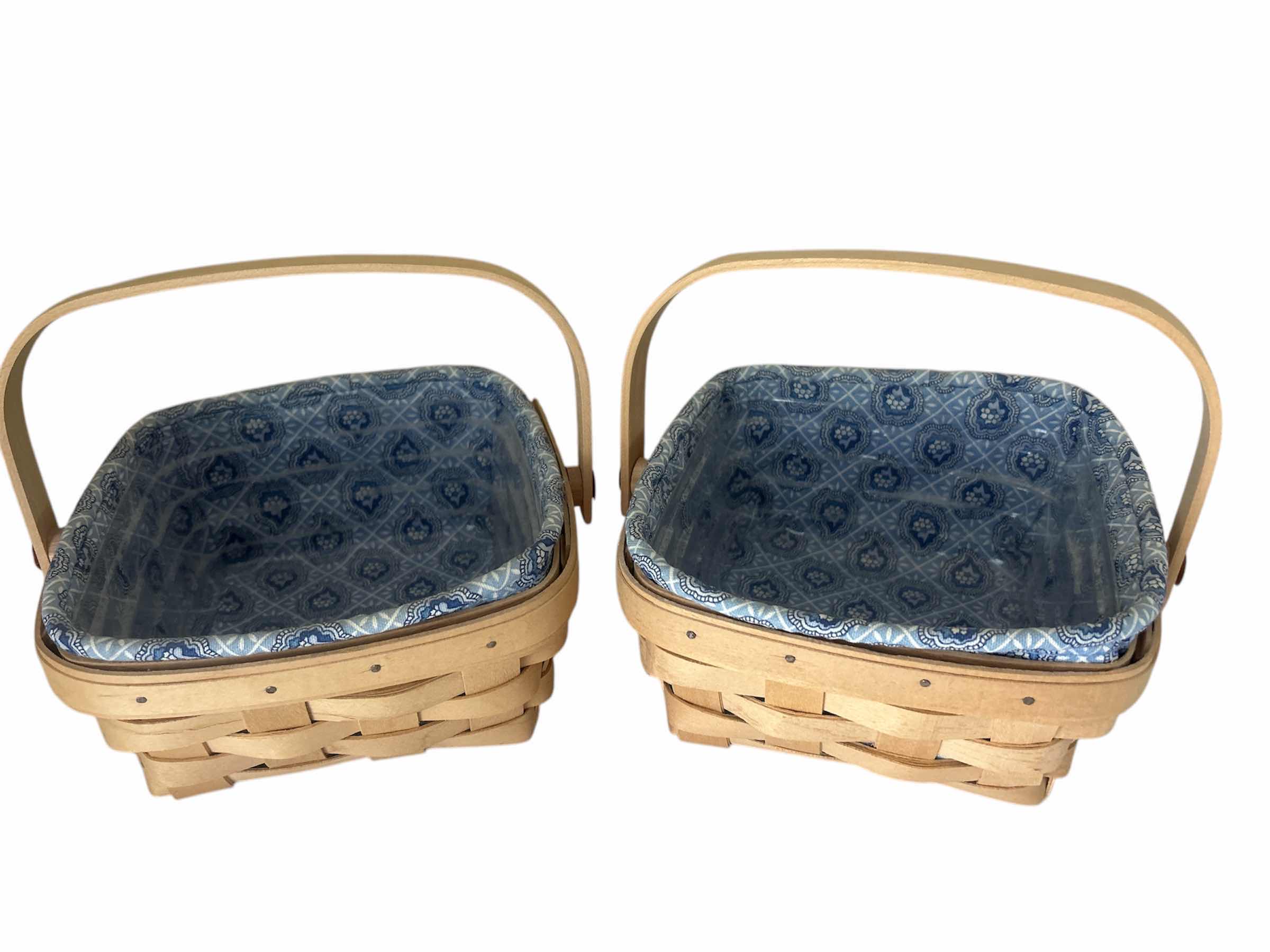 Photo 1 of 2 LONGABERGER BASKETS 6 1/2” x 6 1/2” x H3 1/2”