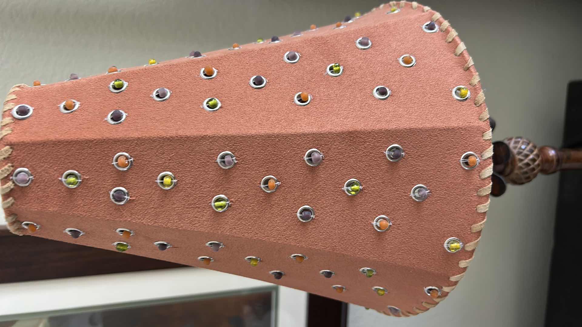 Photo 1 of 4 TABLE LAMPS WITH SHADES & 1 EXTRA SHADE (TALLEST H 29”)