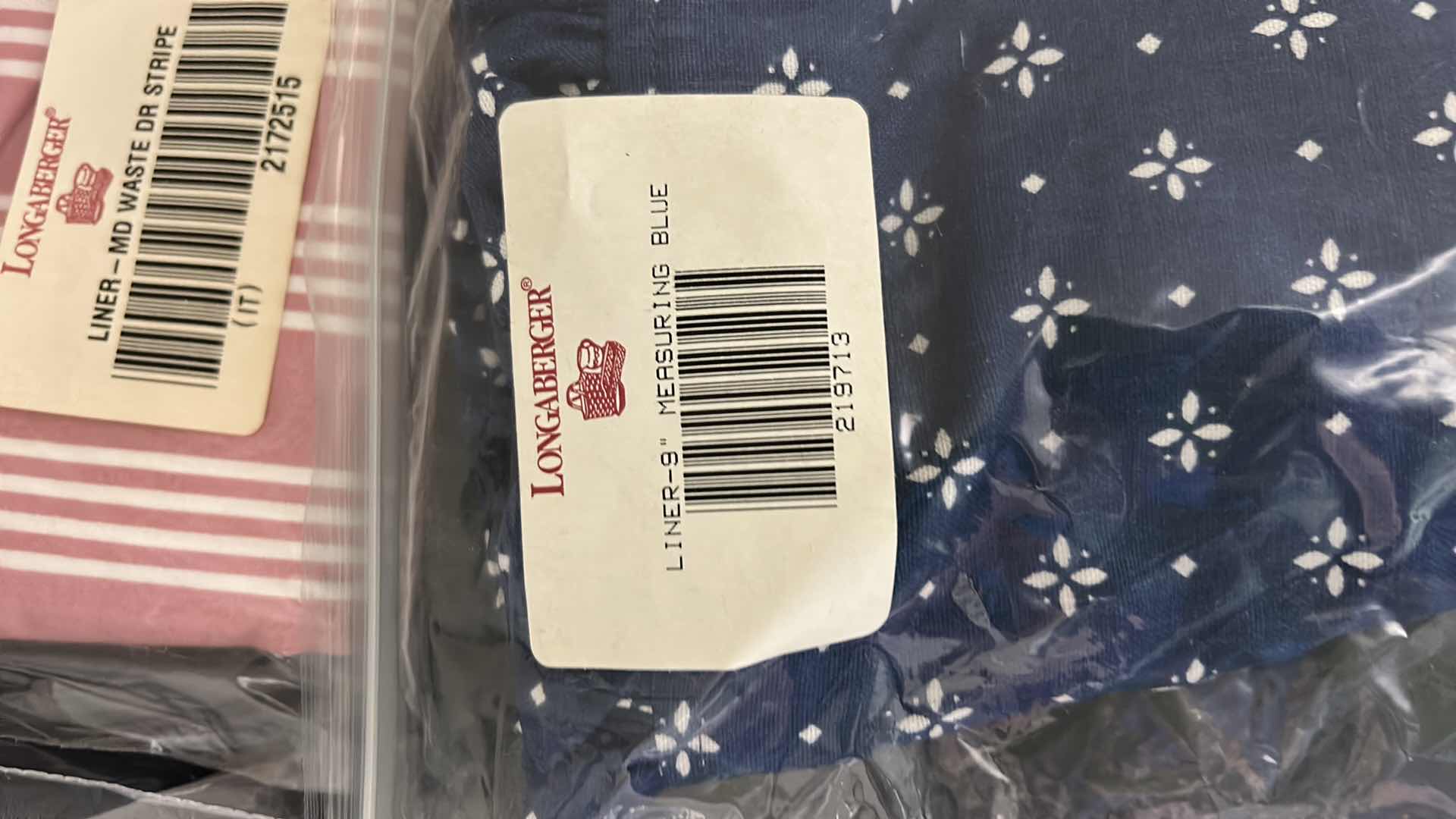 Photo 5 of 8 NEW LONGABERGER FABRIC INSERTS