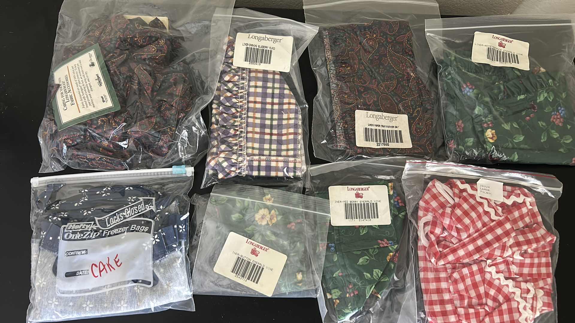 Photo 1 of 8 NEW LONGABERGER FABRIC INSERTS