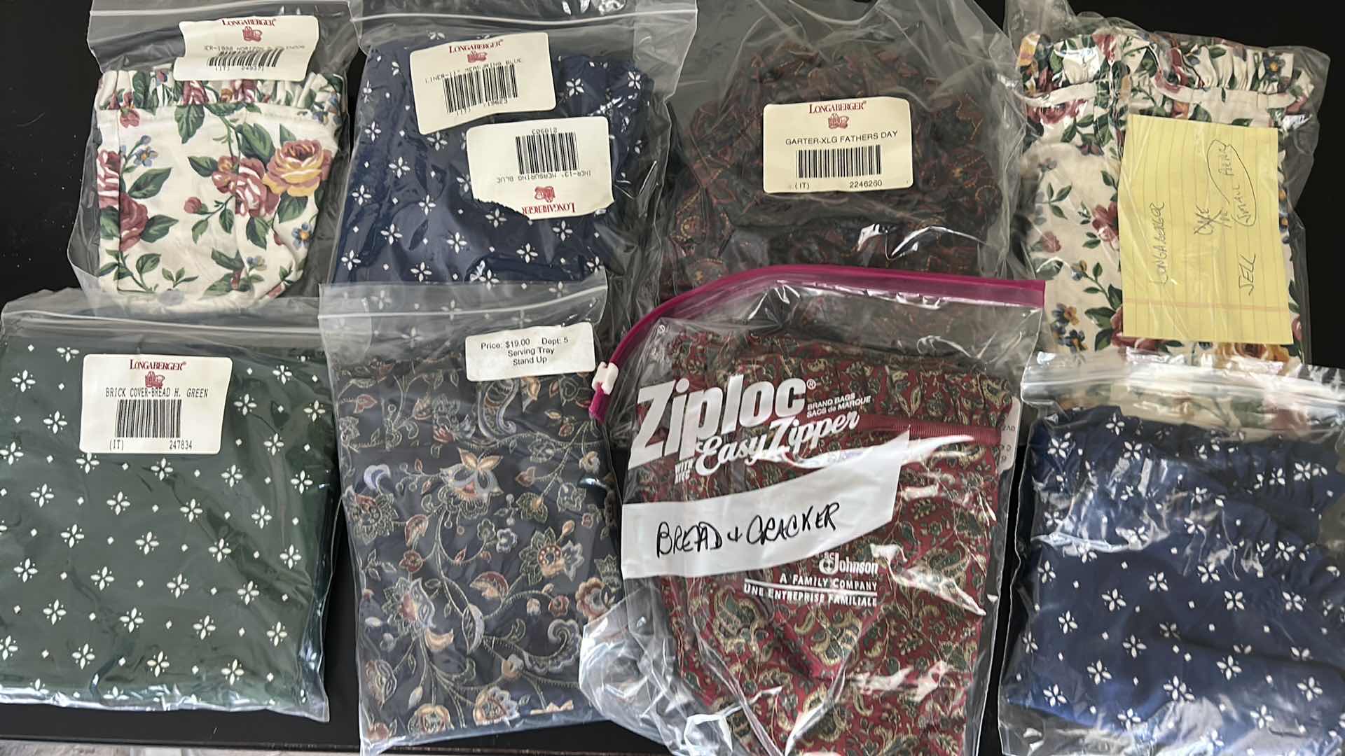 Photo 1 of 8 NEW LONGABERGER FABRIC INSERTS