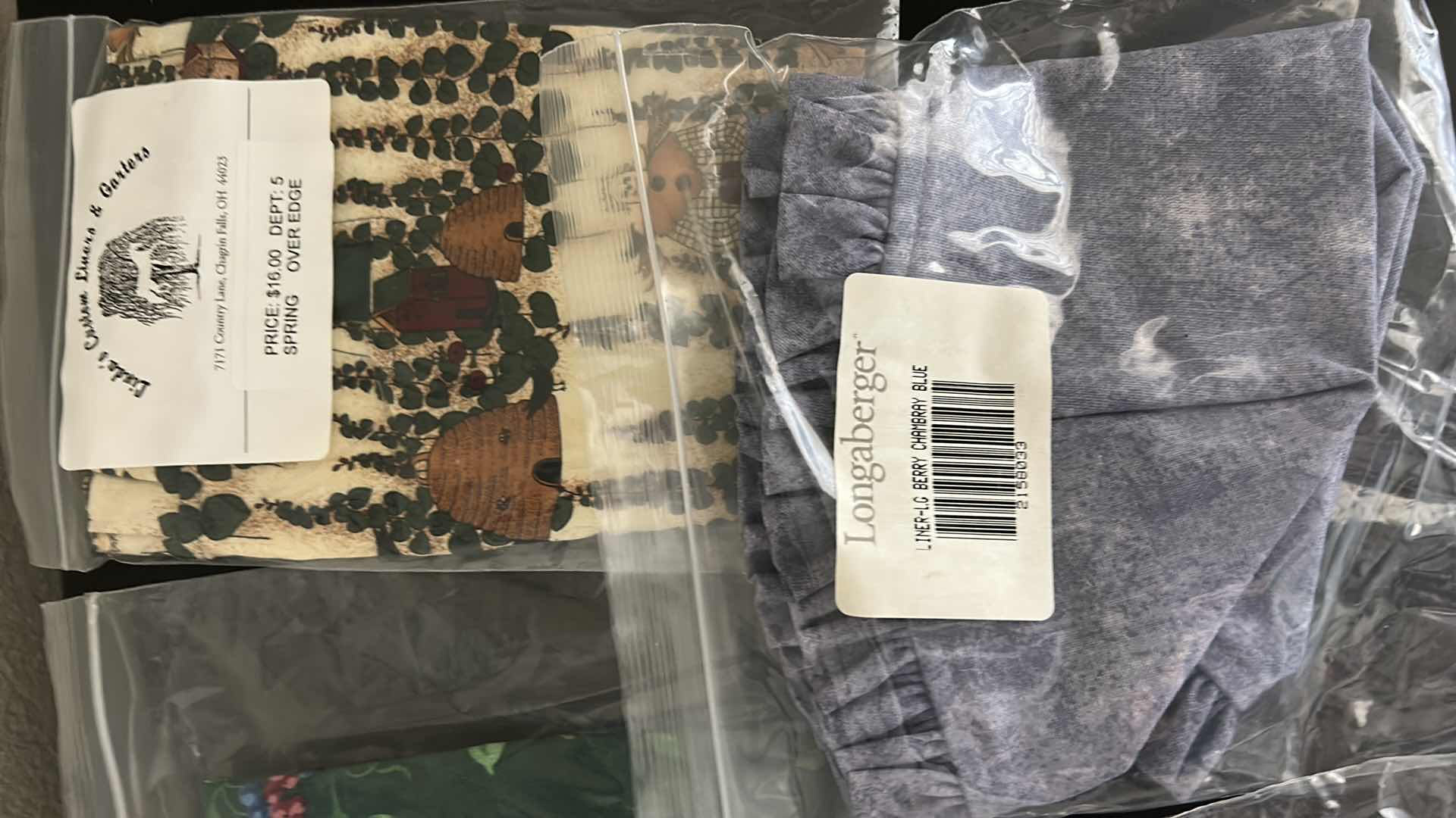 Photo 1 of 8 NEW LONGABERGER FABRIC INSERTS