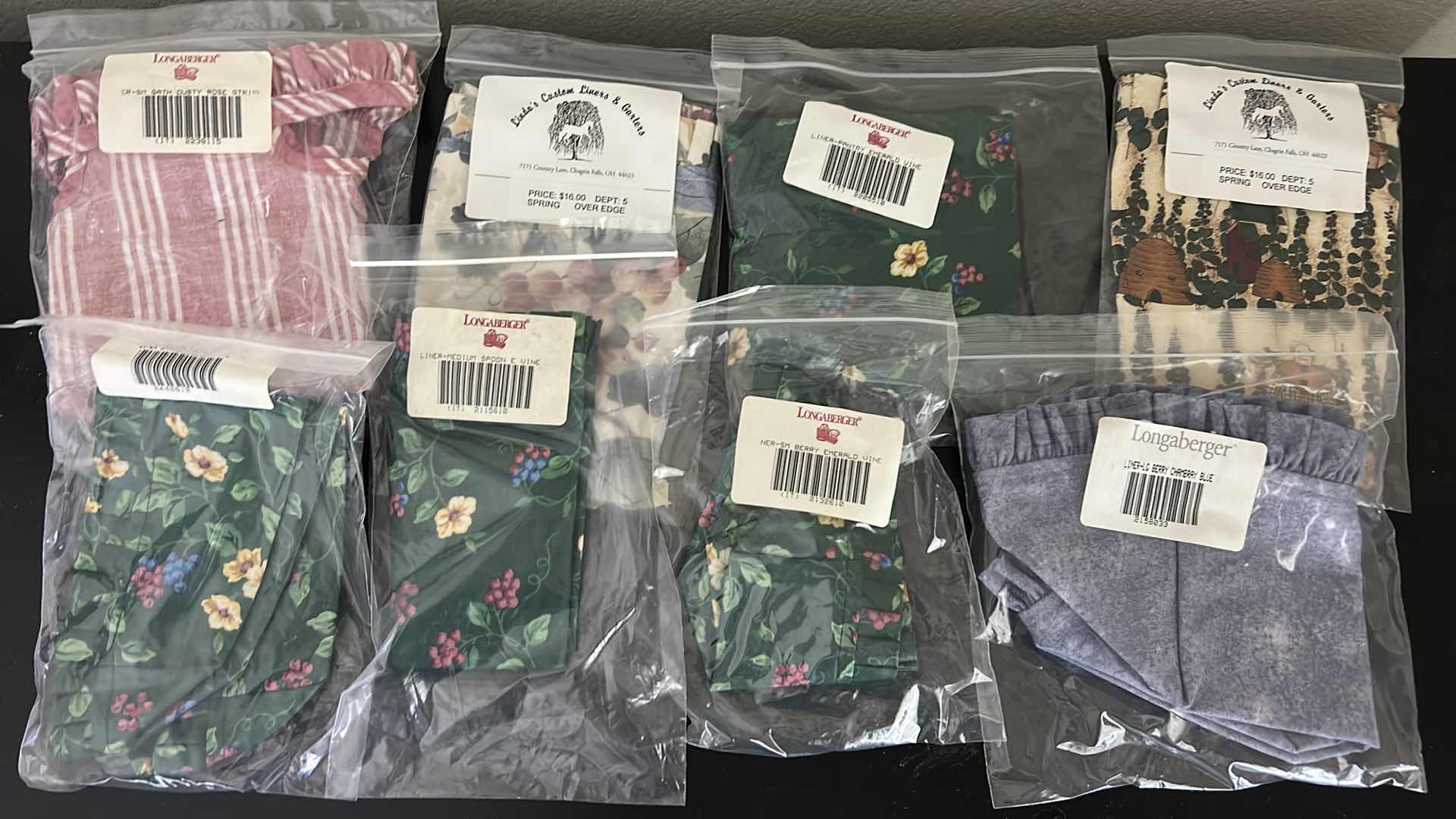 Photo 1 of 8 NEW LONGABERGER FABRIC INSERTS