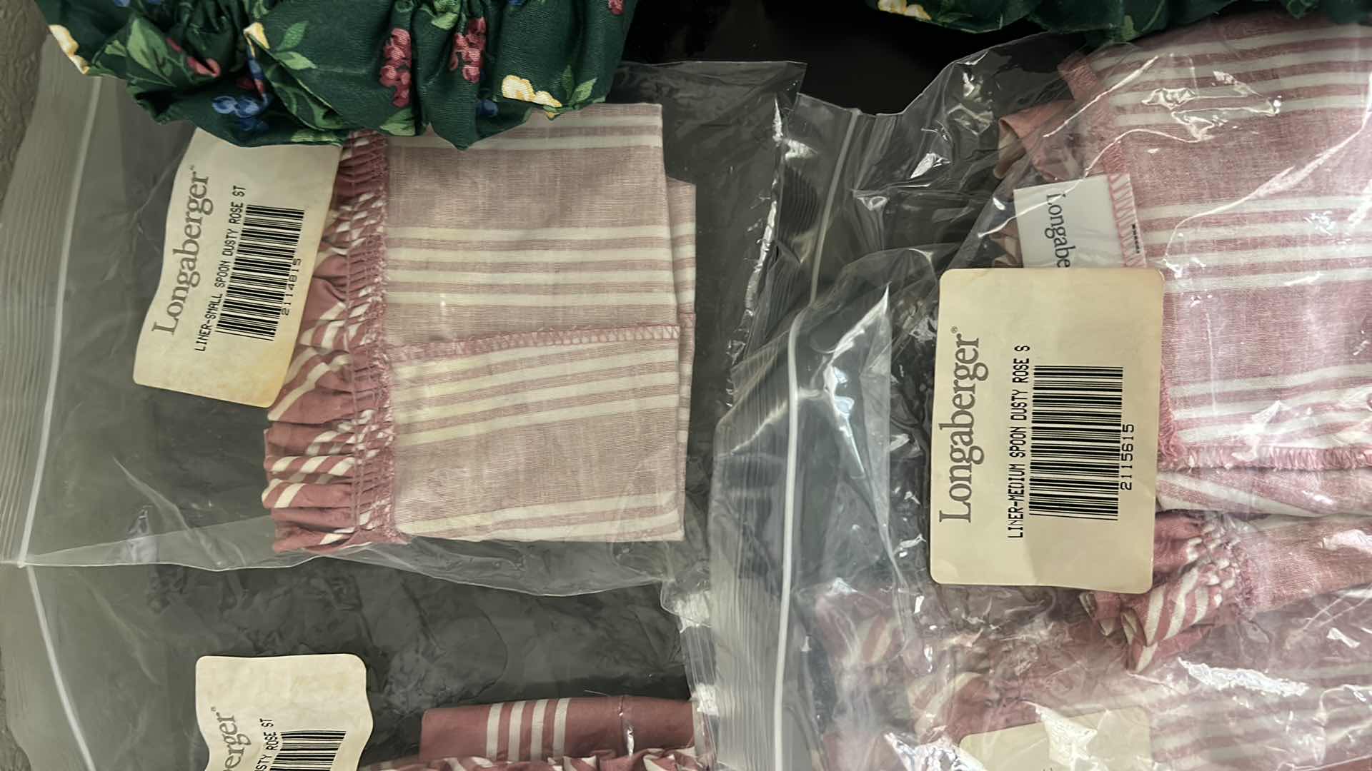 Photo 5 of 8 NEW LONGABERGER FABRIC INSERTS + 1